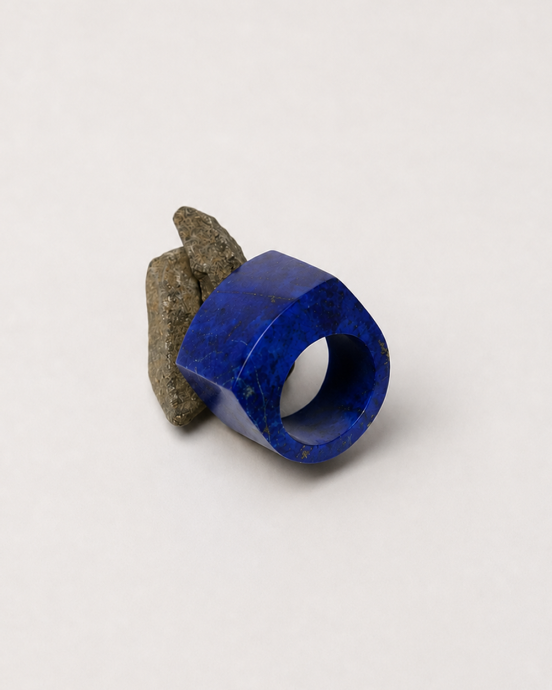 Lapis Block Ring