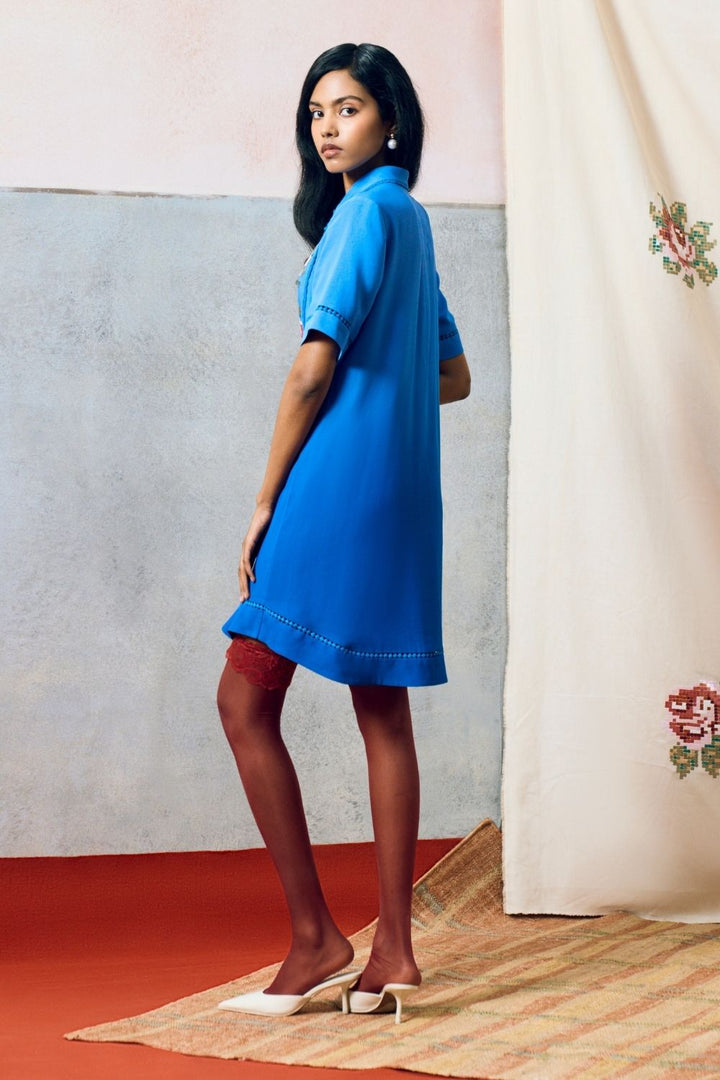 Ponza Shirt Dress Blue
