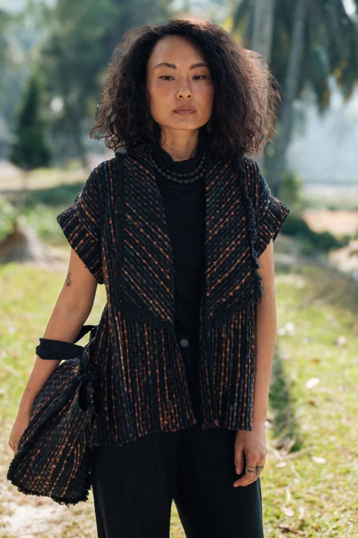 Berlin shawl collar top