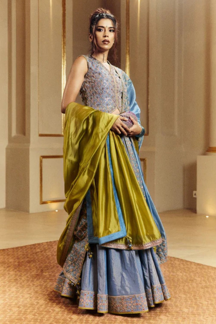 Waistcoat Lehenga Set