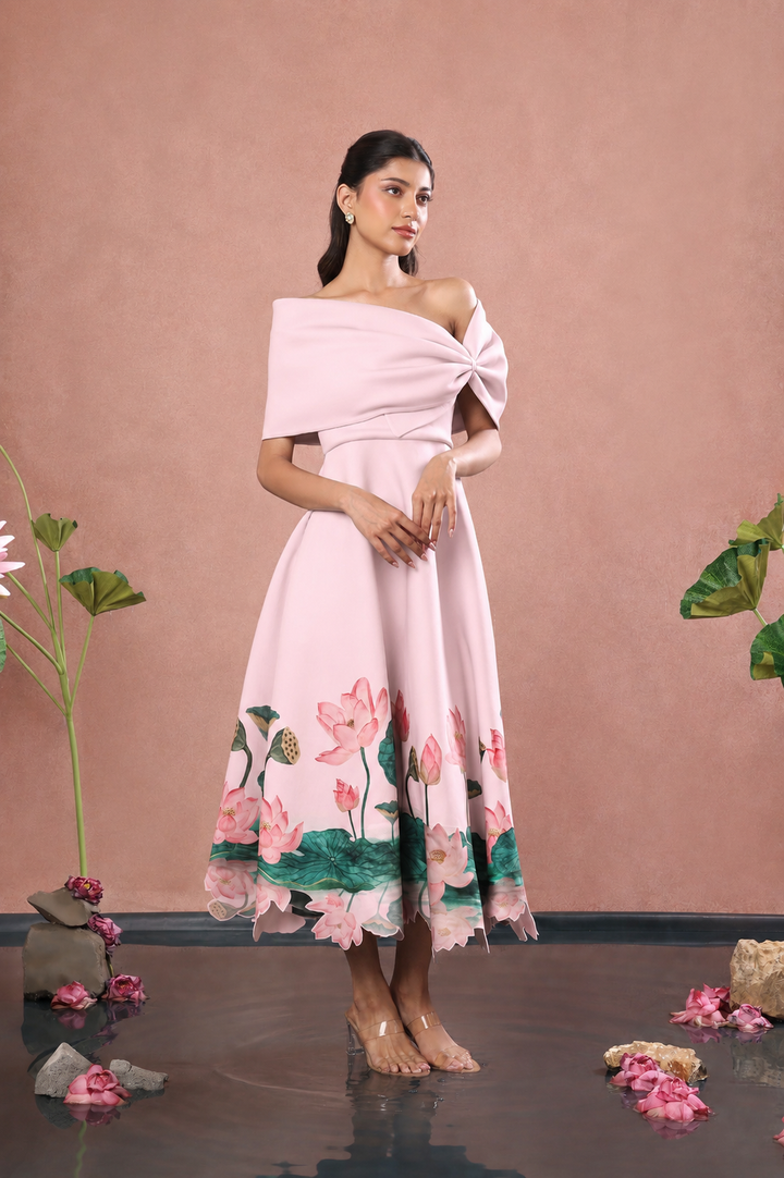 Alleppey (Blush) + Bow wrap