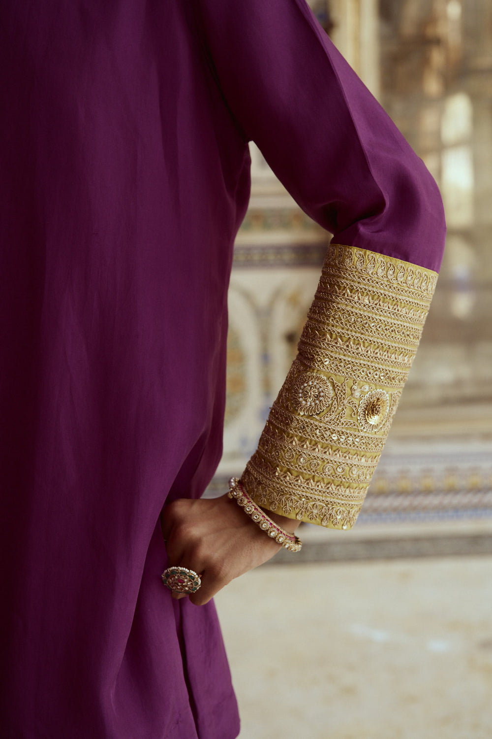 Jamuni Hand Dhoti Set