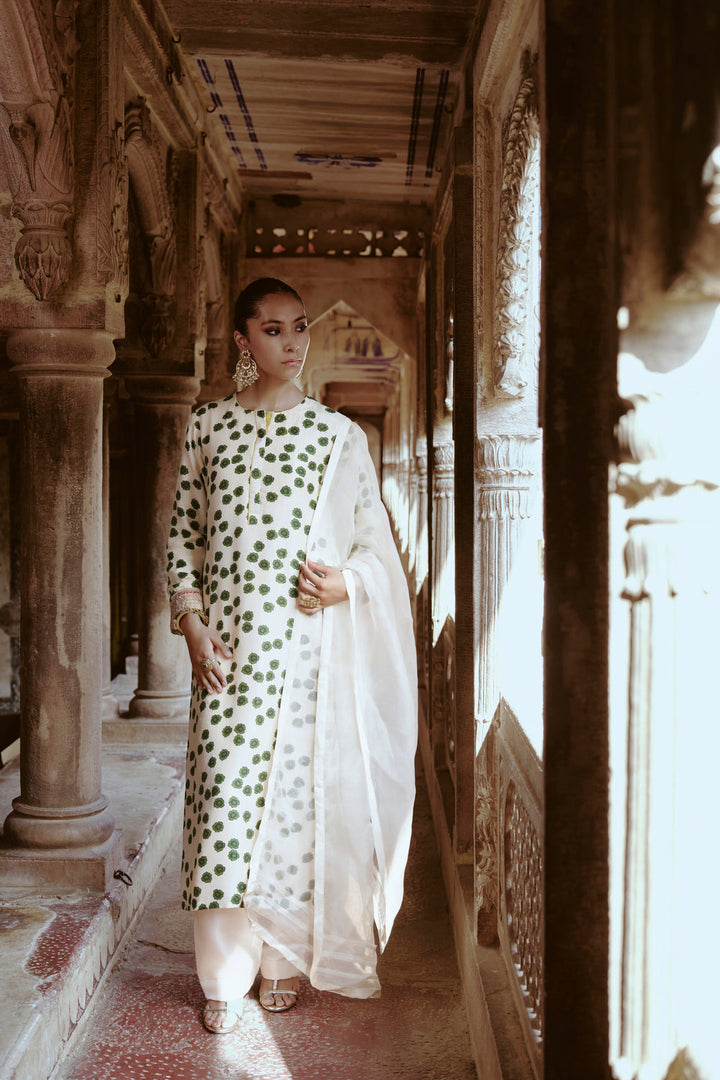 Leher Ivory Straight Kurta