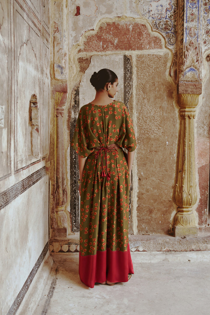 Green Belted Dress