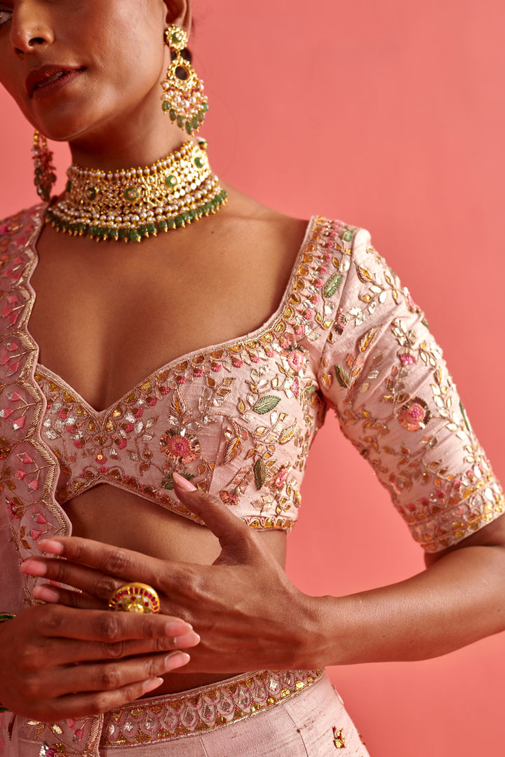 Powdered Pink Lehenga set