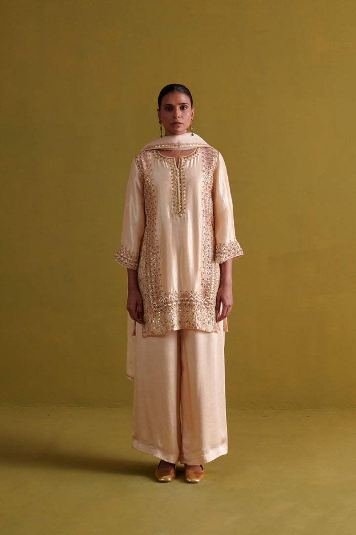 Beige Sharara Set