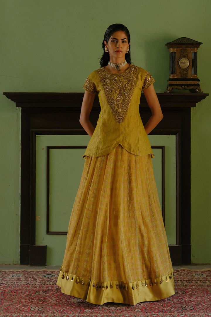 Nalini Top and Lehenga Set