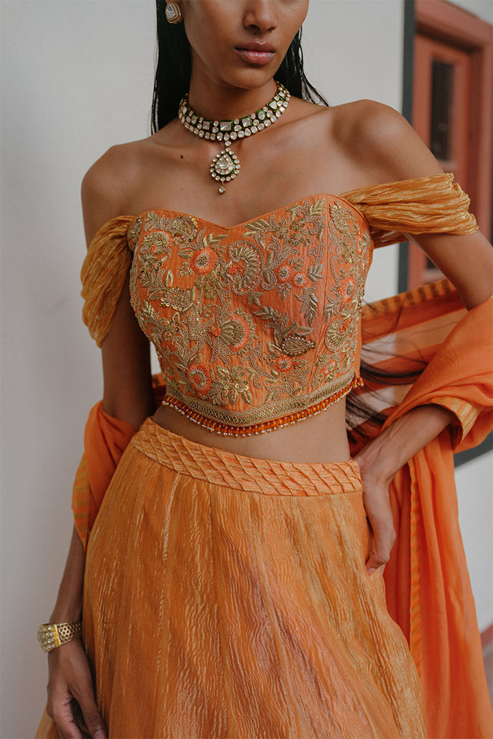 Nalandi Lehenga Blouse Dupatta Set