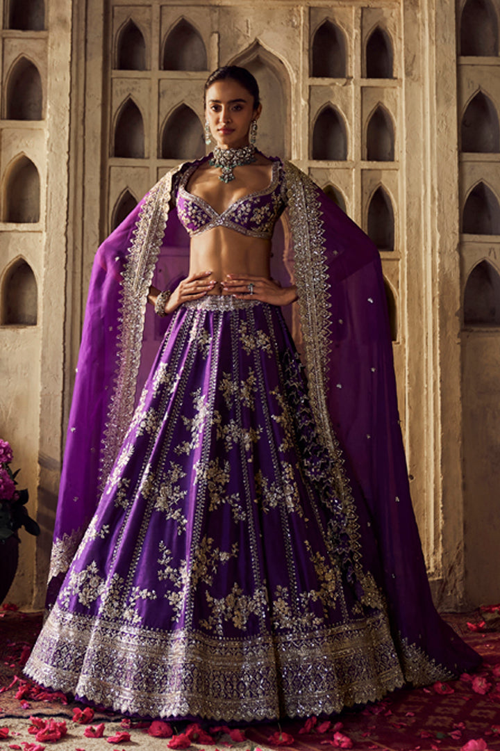 Purple Renuka Lehenga Set