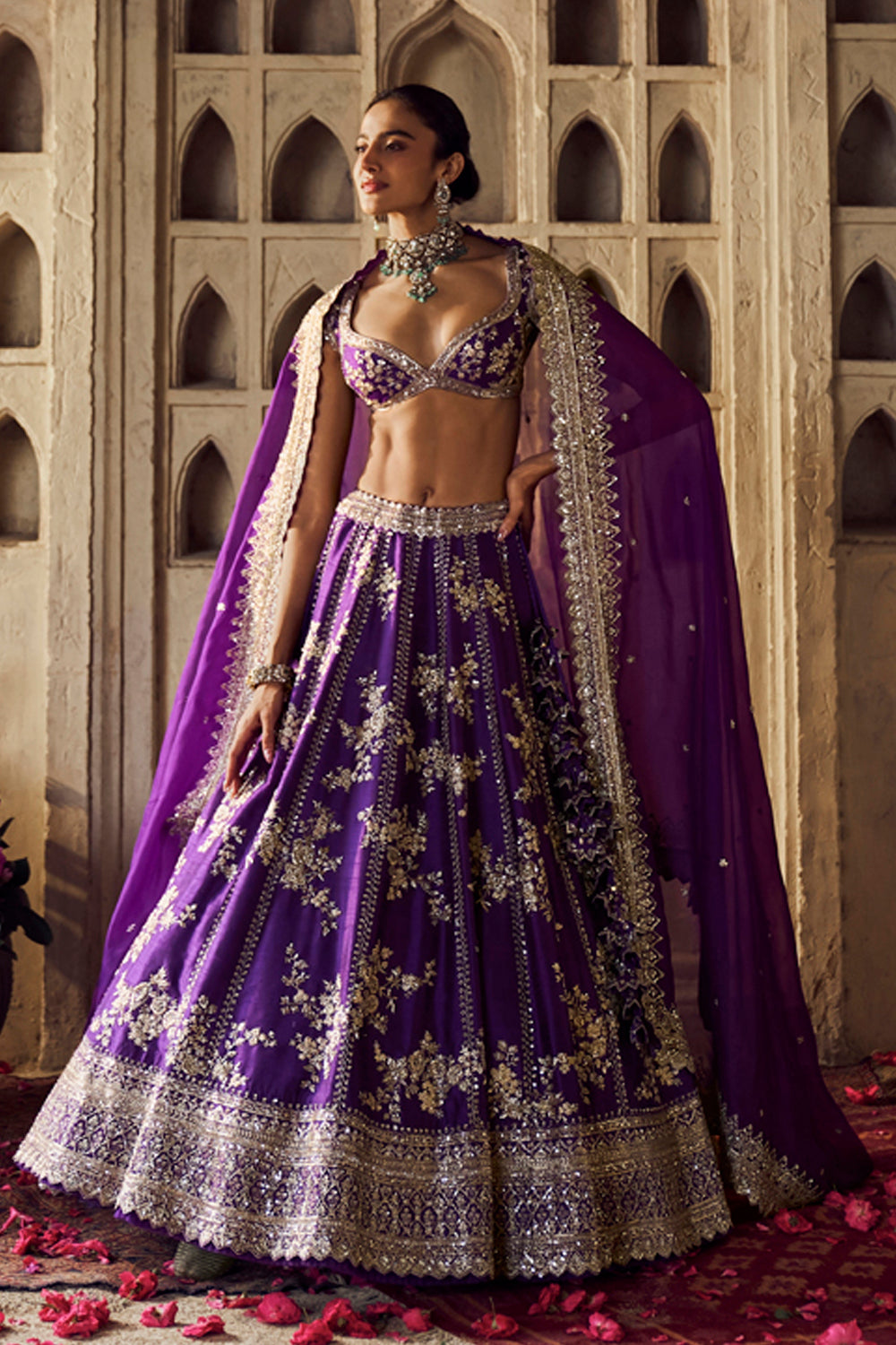 Purple Renuka Lehenga Set