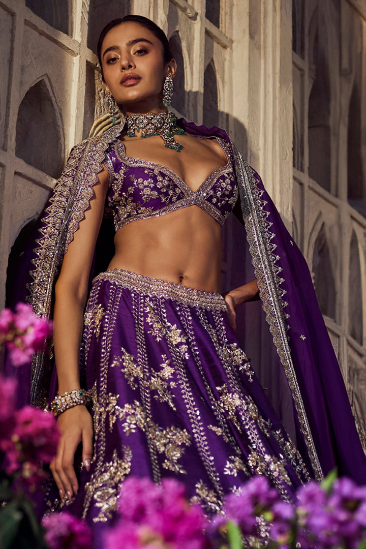 Purple Renuka Lehenga Set