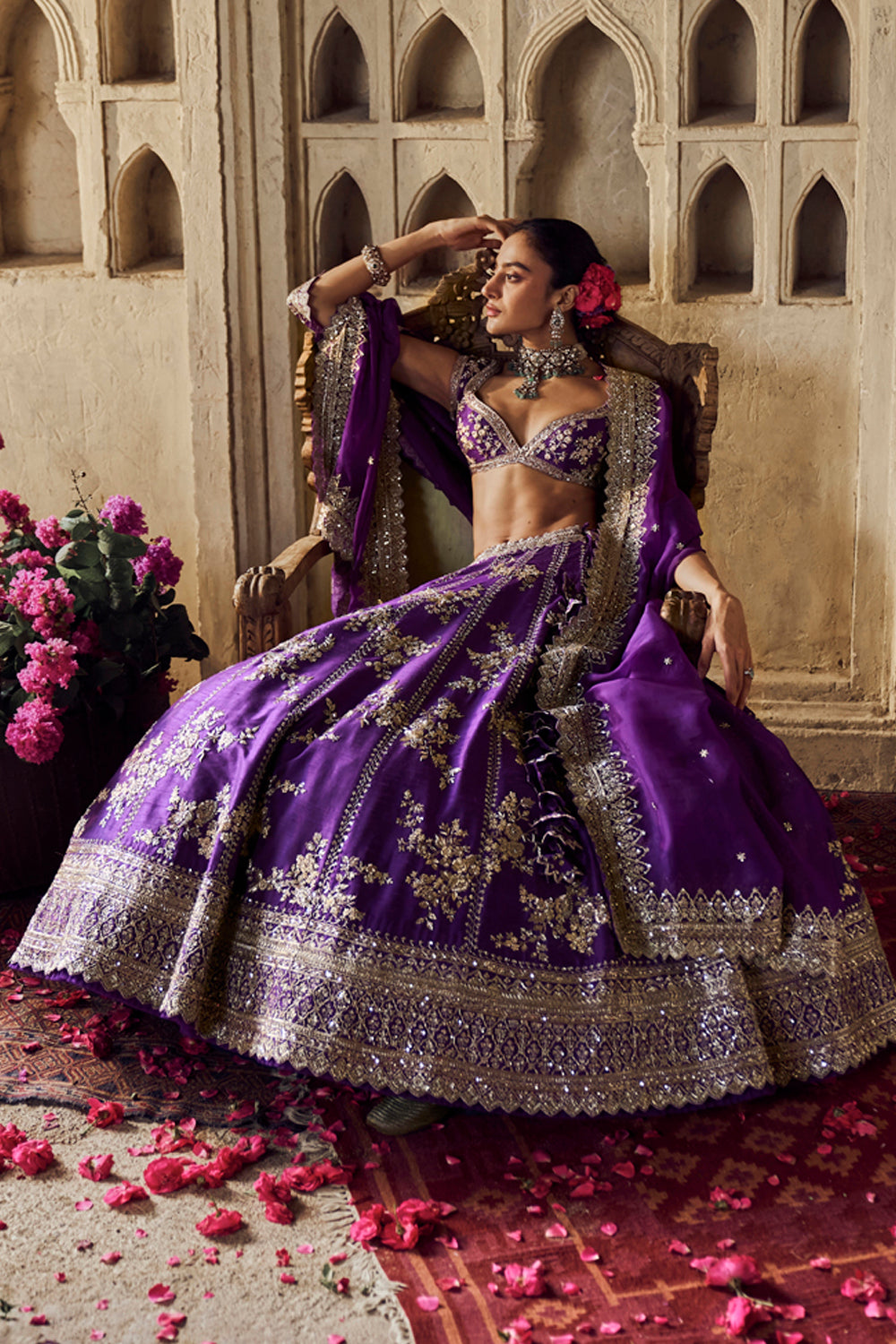 Purple Renuka Lehenga Set