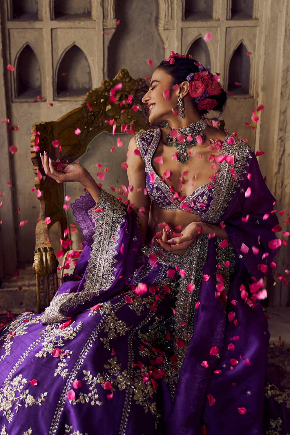 Purple Renuka Lehenga Set