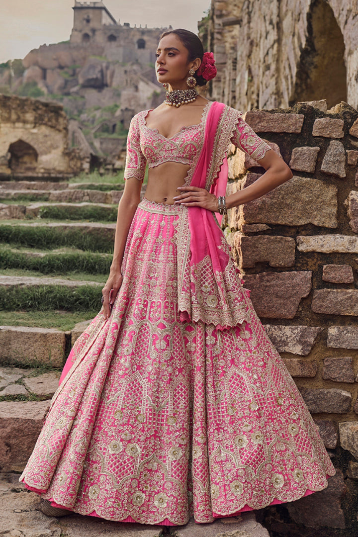 Candy Pink Rhea Lehenga Set