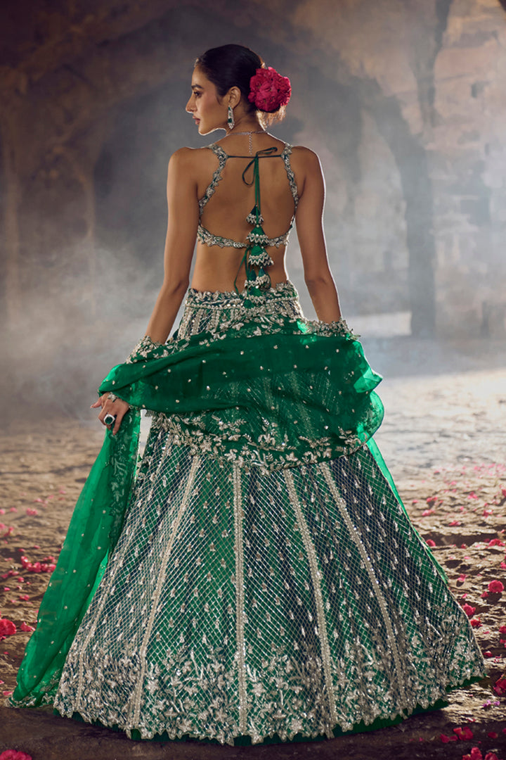 Emerald Green Hustle Lehenga Set