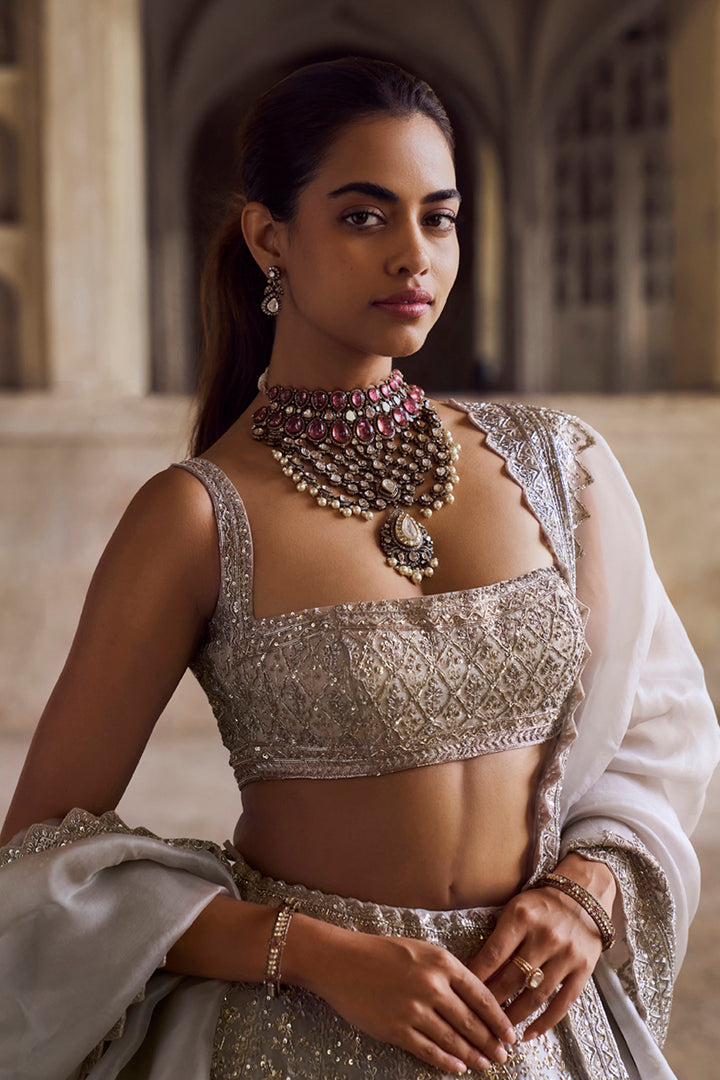 Ivory Divila Lehenga Set