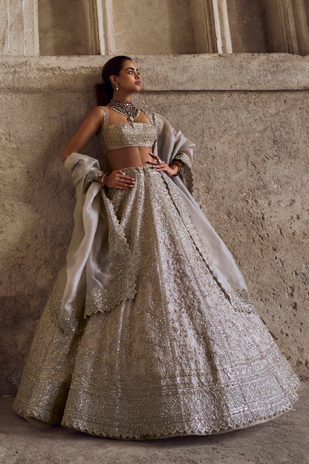 Ivory Divila Lehenga Set