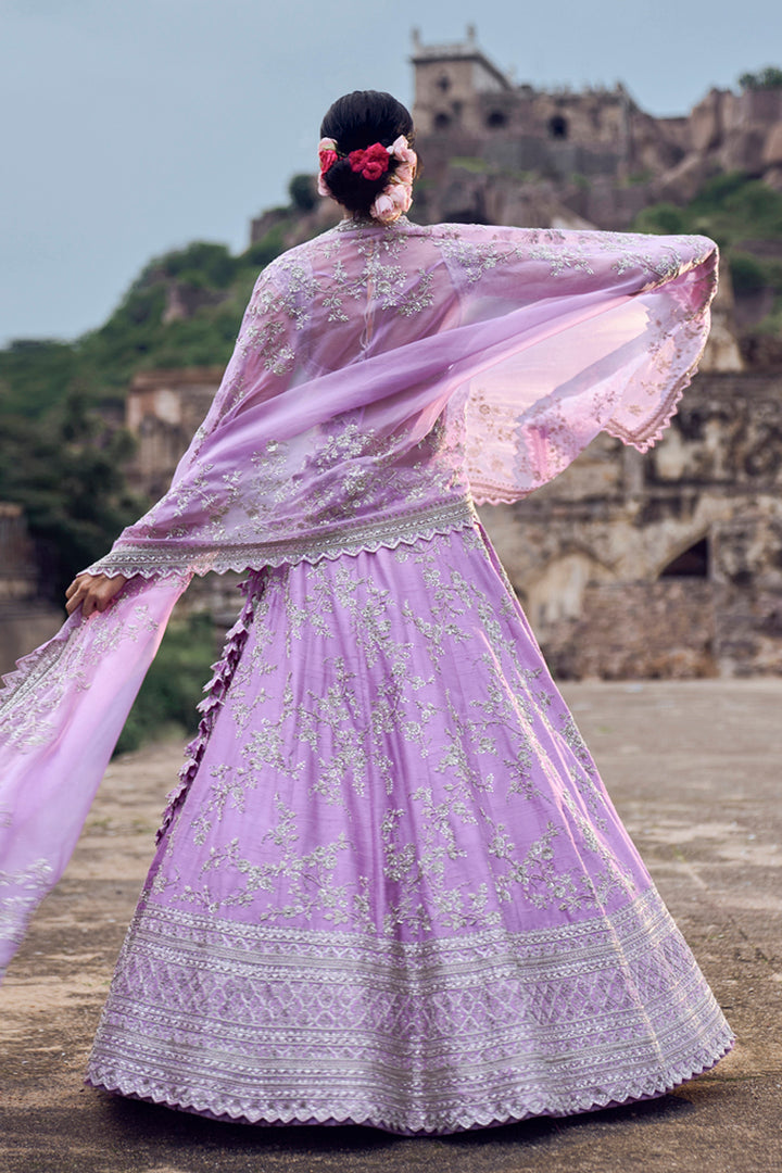 Lavender Jiya Lehenga Set