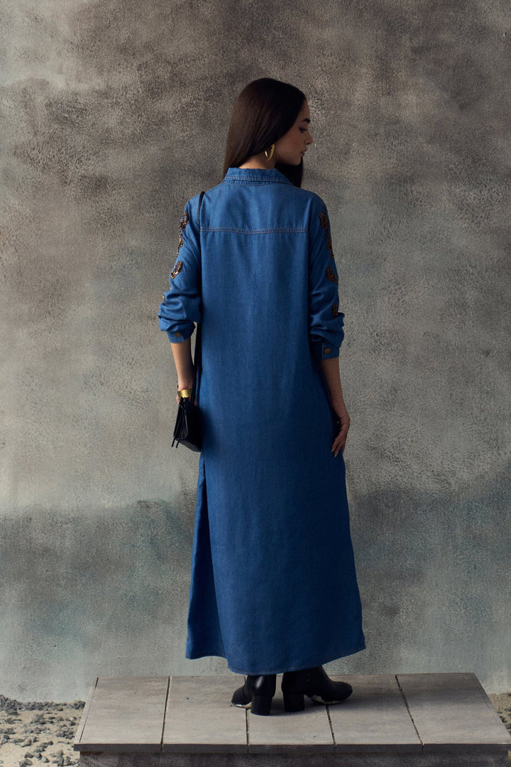 DARK BLUE SORREN DRESS