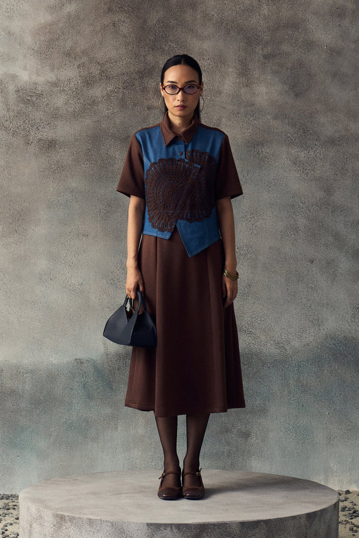 BROWN AVERY DRESS