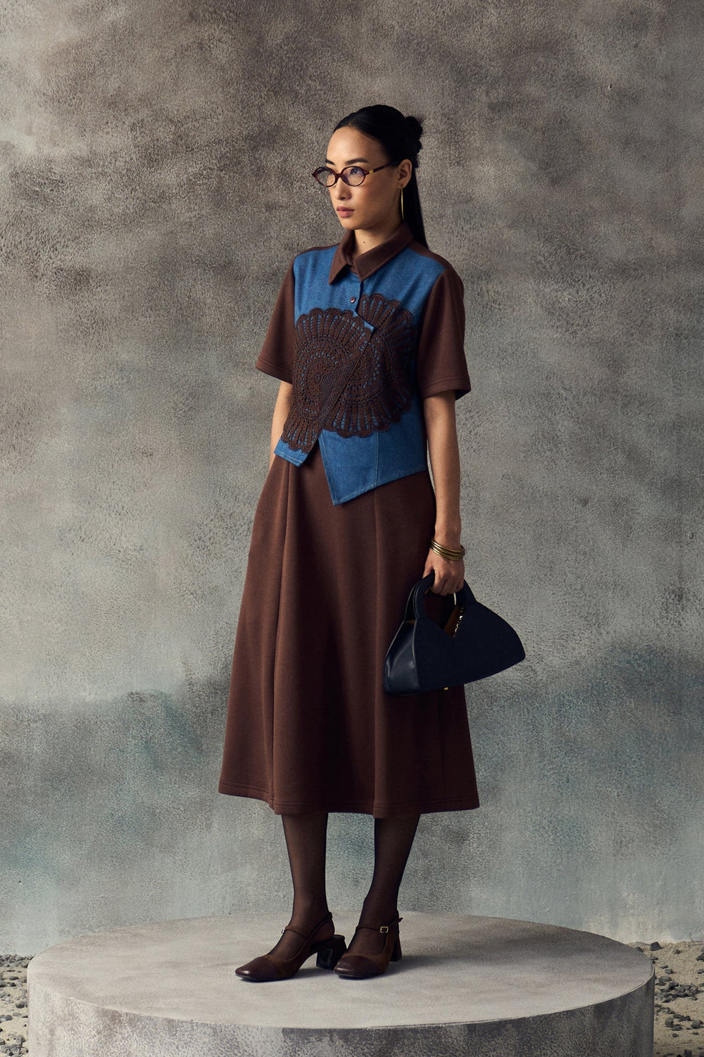 BROWN AVERY DRESS