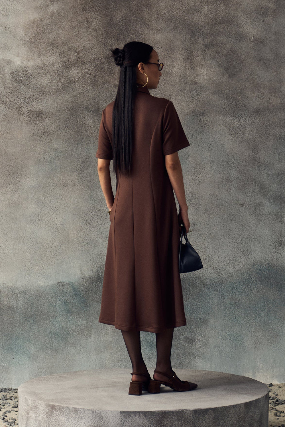BROWN AVERY DRESS