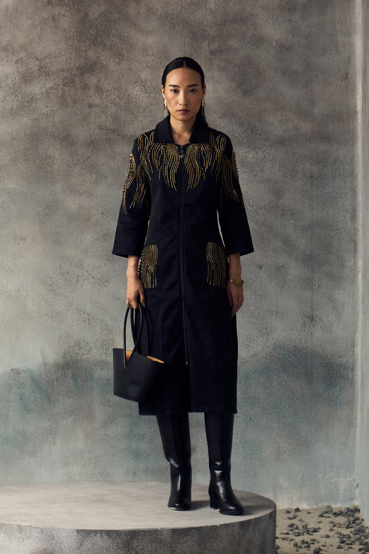 BLACK GANA DRESS
