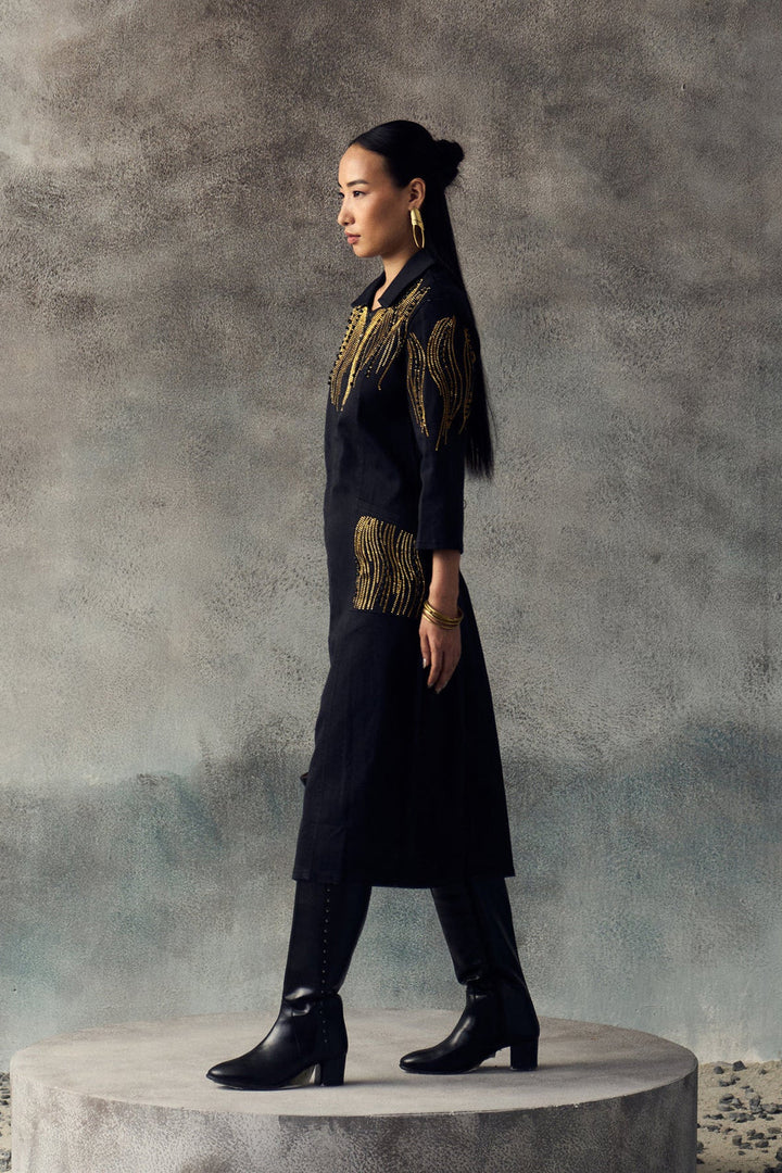 BLACK GANA DRESS