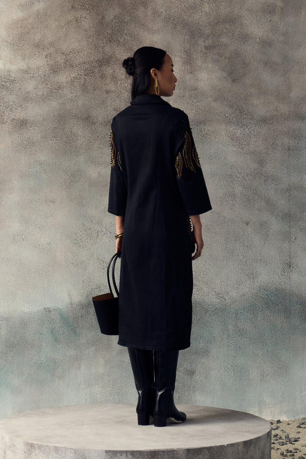 BLACK GANA DRESS