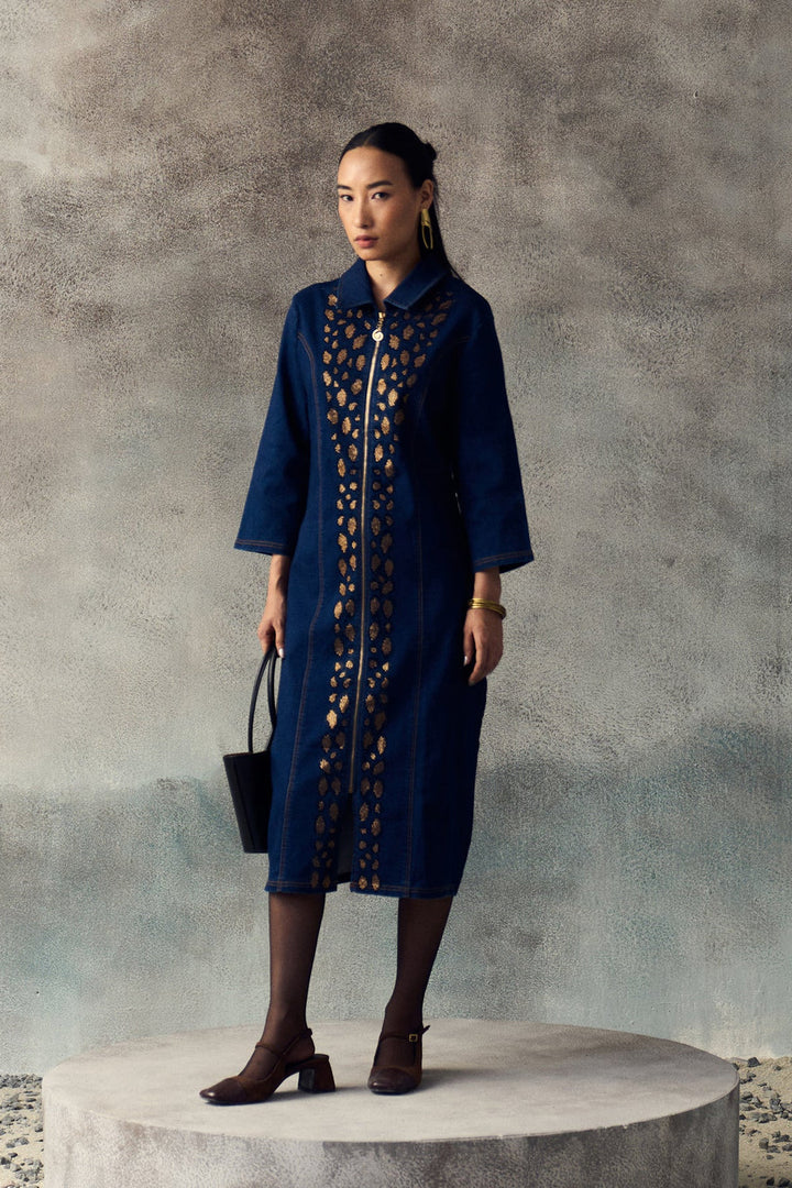 BLUE LANNA DRESS