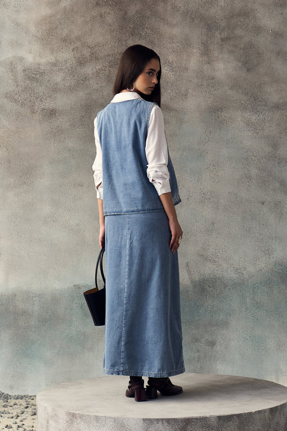 SKY BLUE SAYA SKIRT SET