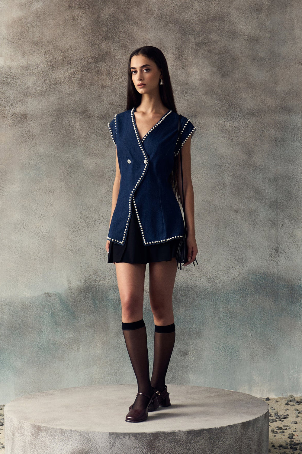 DARK BLUE MOLI WAISTCOAT