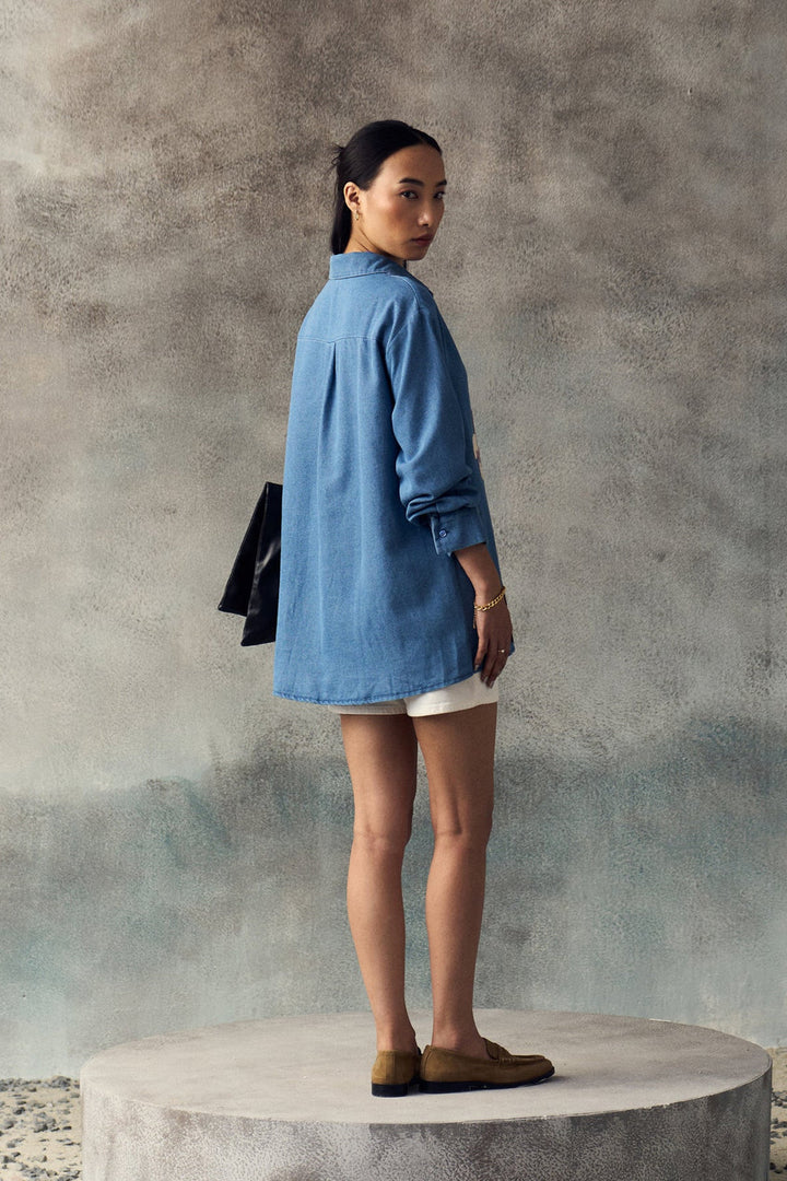 SKY BLUE LEINA SHIRT