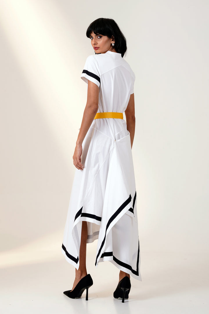 Blanca Drape Shirt Dress