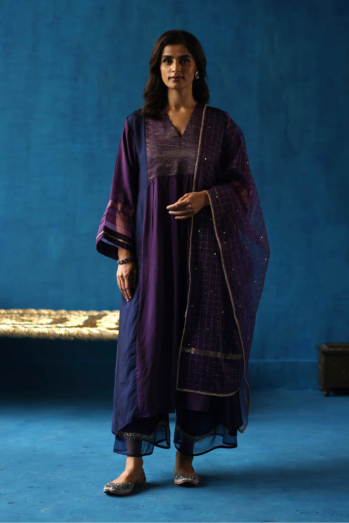 Jamun Midnight Blue Kurta Set