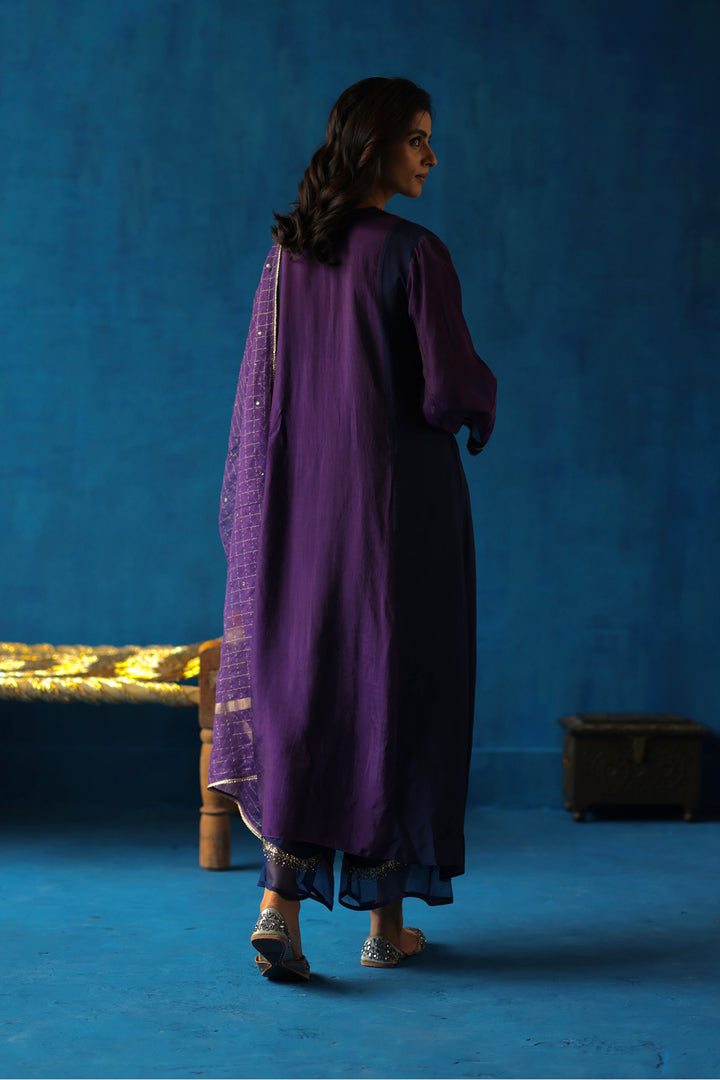 Jamun Midnight Blue Kurta Set