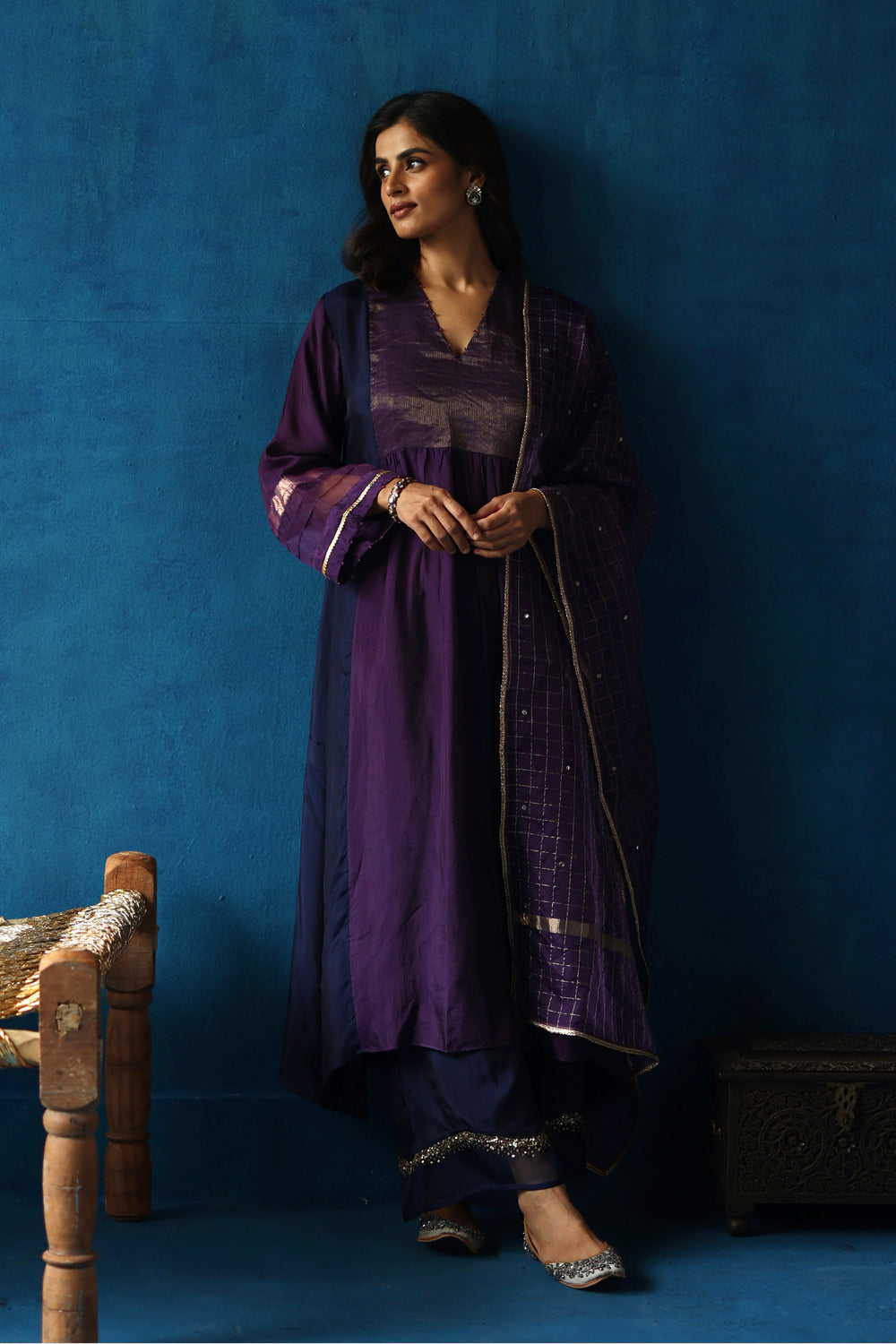 Jamun Midnight Blue Kurta Set