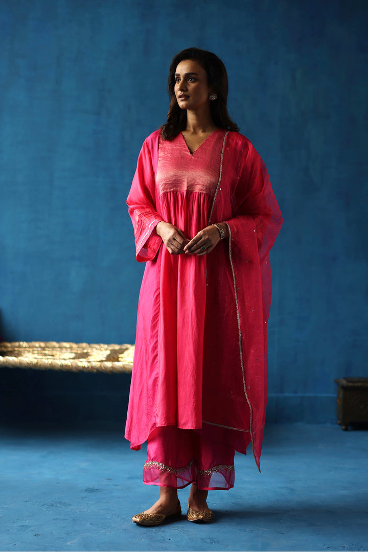 Jamun Fuchsia Kurta Set