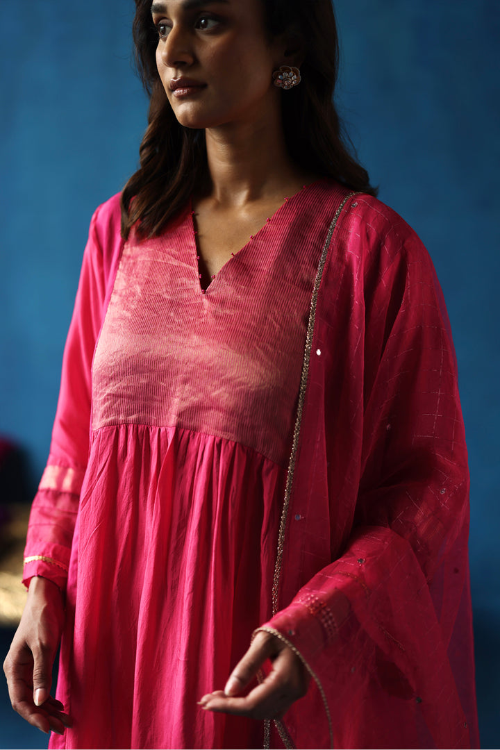 Jamun Fuchsia Kurta Set