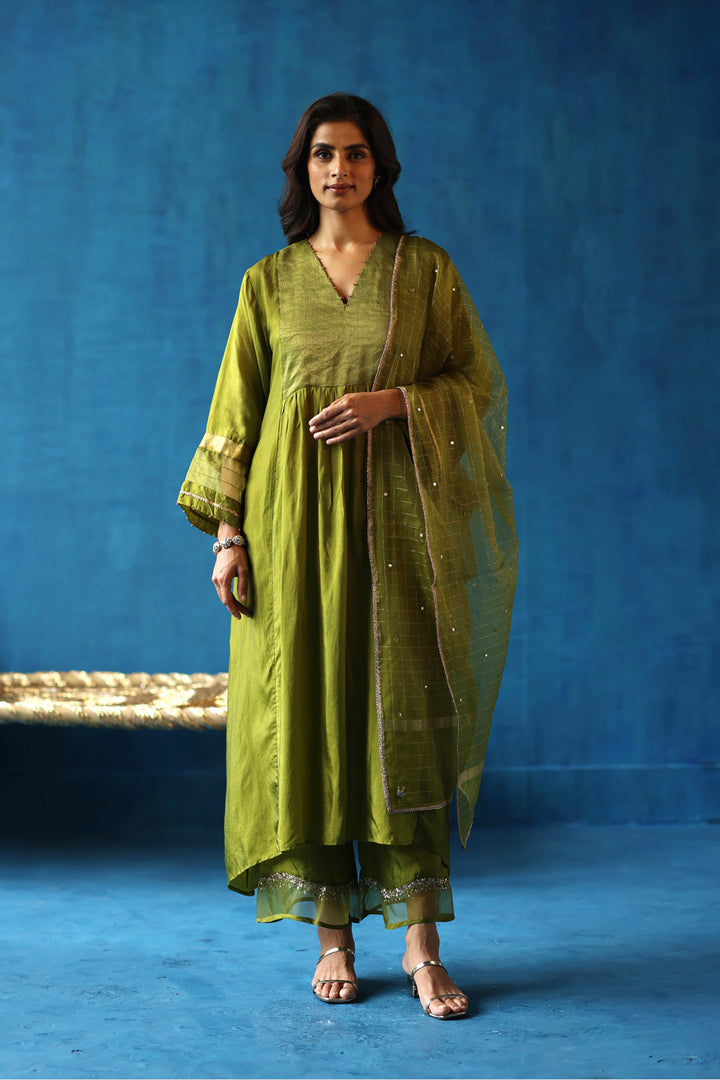 Jamun Green Kurta Set