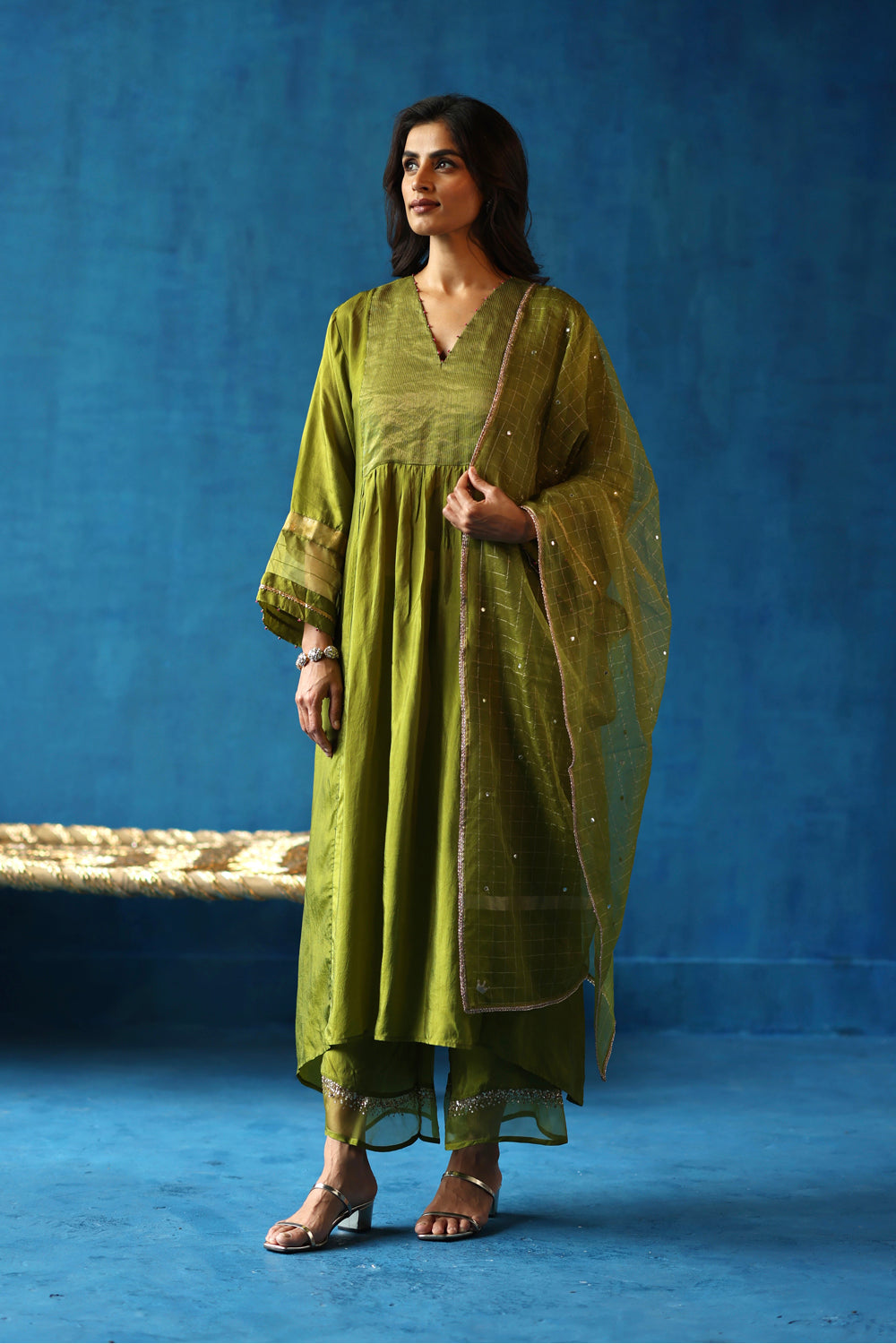 Jamun Green Kurta Set