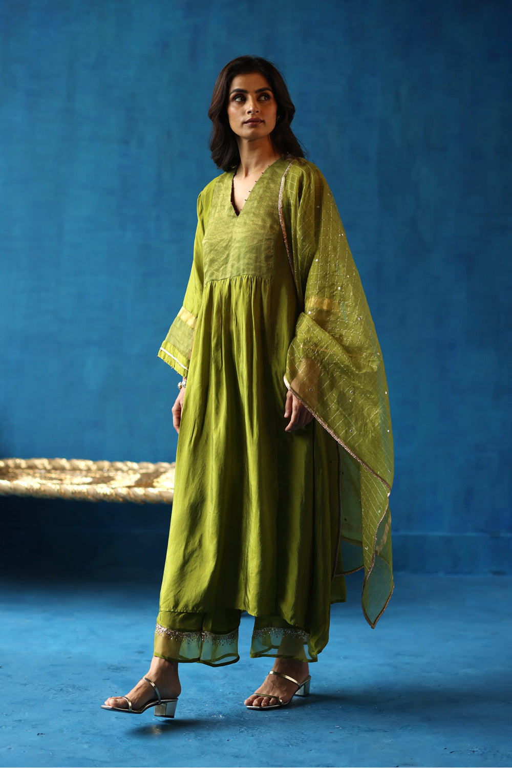 Jamun Green Kurta Set