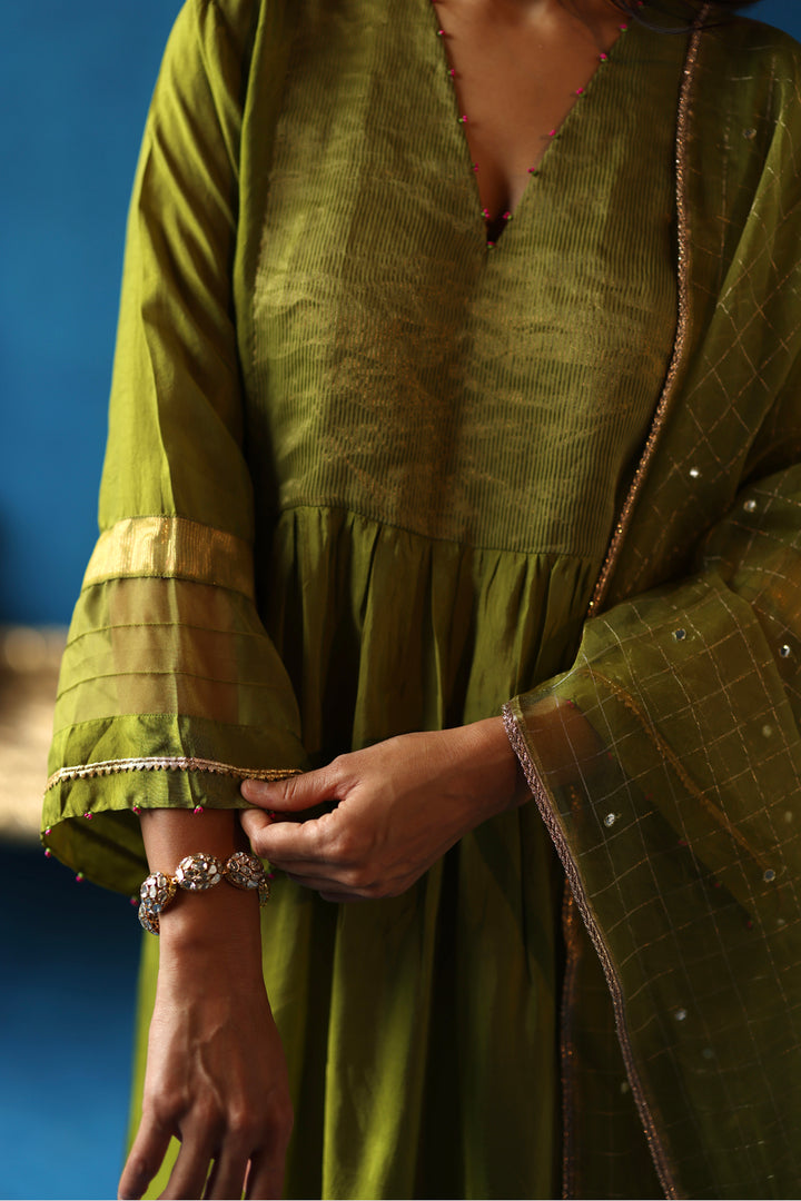 Jamun Green Kurta Set