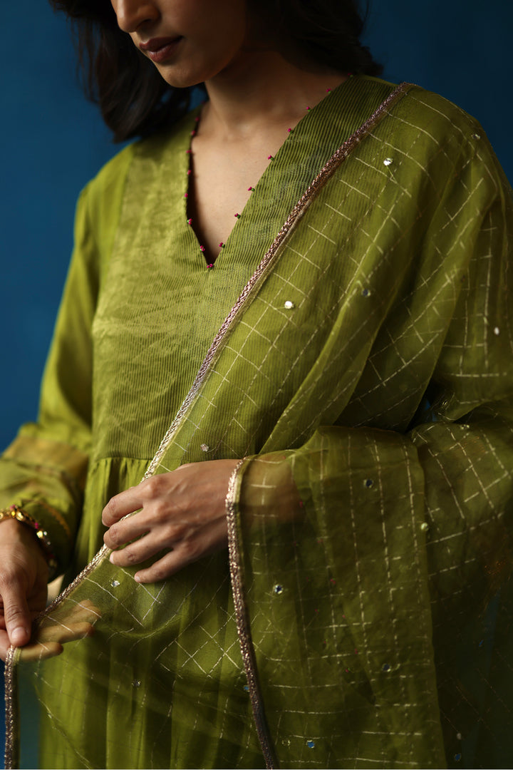 Jamun Green Kurta Set