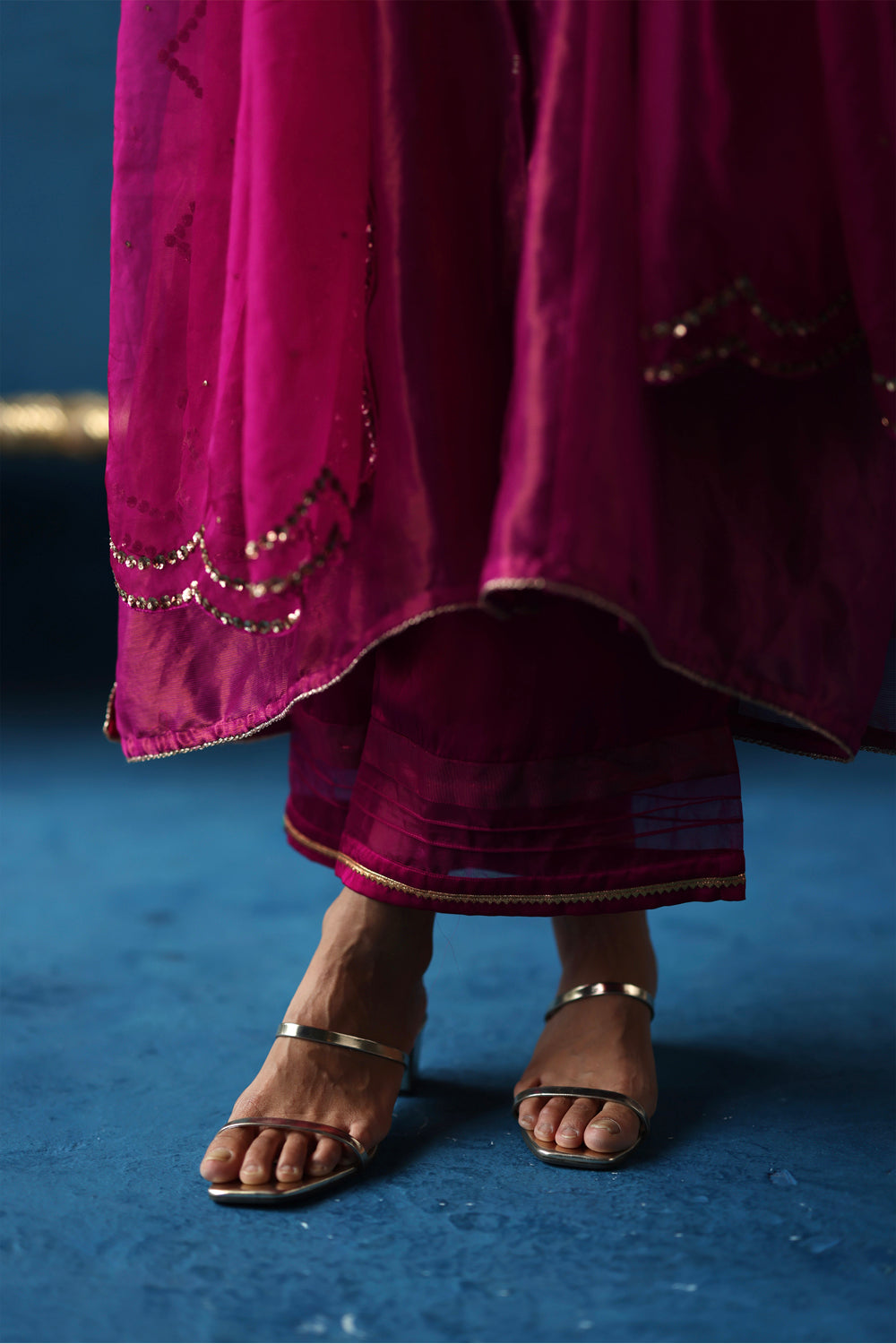 Kala Khatta Fuchsia Kurta Set