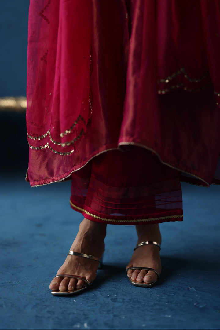 Kala Khatta Fuchsia Kurta Set