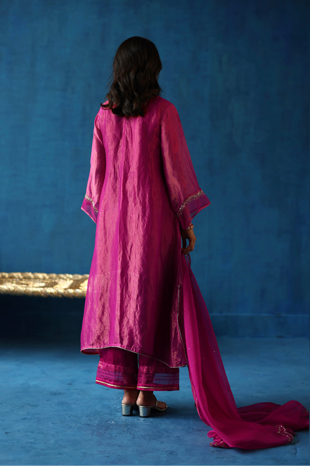 Kala Khatta Fuchsia Kurta Set