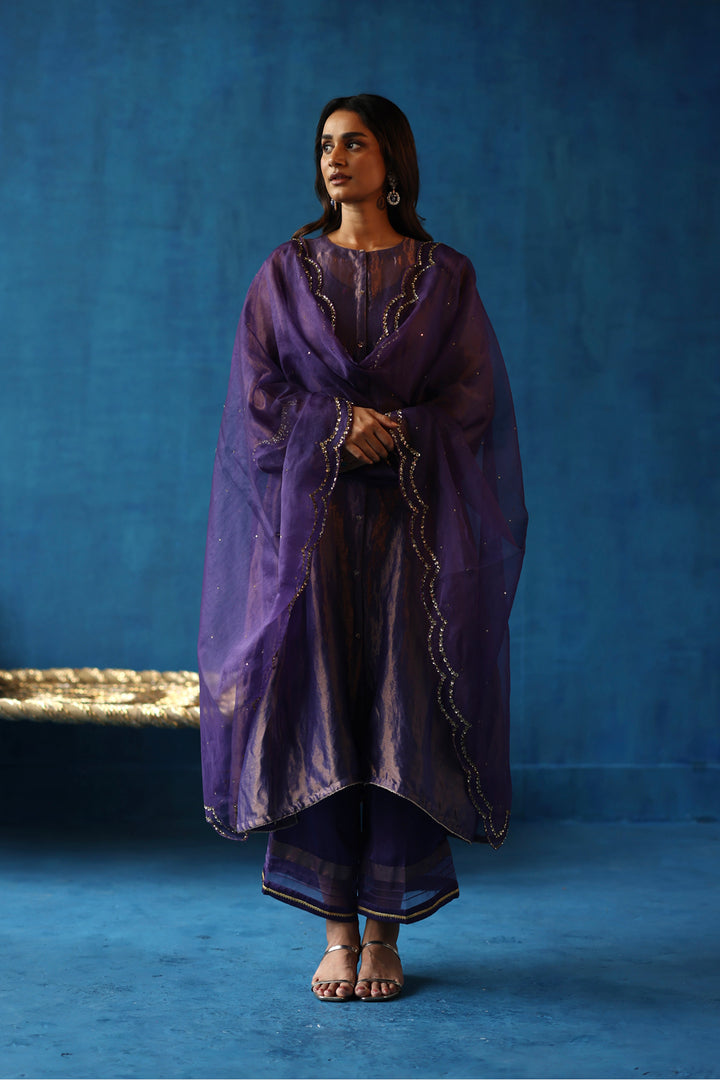 Kala Khatta Purple Kurta Set