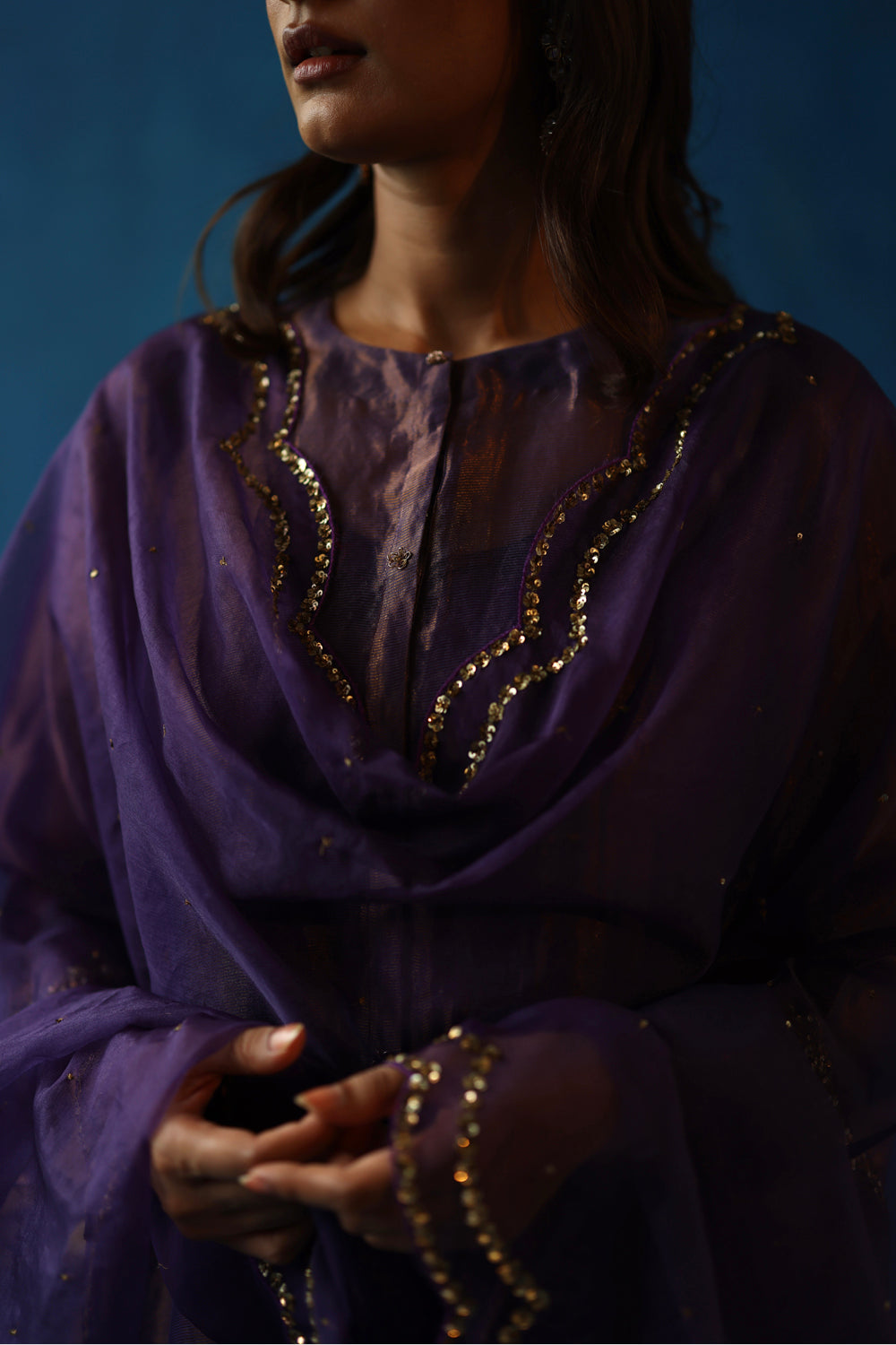 Kala Khatta Purple Kurta Set