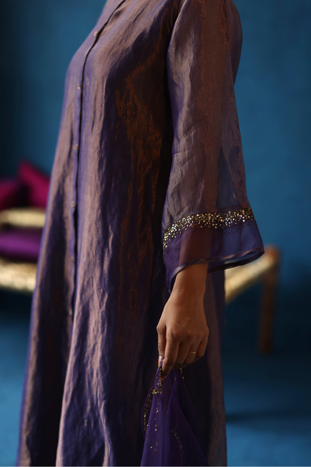 Kala Khatta Purple Kurta Set